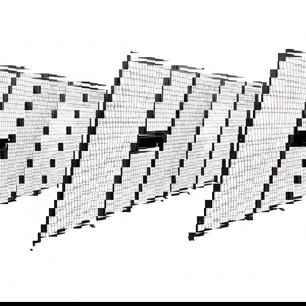Temporary Structure Partitions; Width (Inch): 22 ; Construction: Welded ; Material: Steel ; Color: Black ; Wire Gauge: 10ga ; Finish: Powder Coated